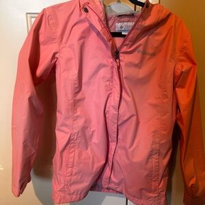 Columbia Kids Pink Arcadia Hooded Raincoat and Windbreaker